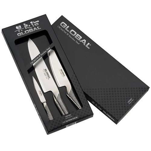 Global G-2538 3 Piece Kitchen Knife Set