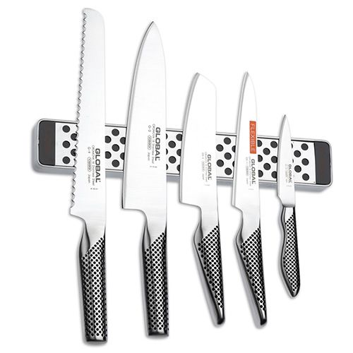 Global 30th Anniversary G-2951138/M30 6 Piece Knife Set With Magnetic Rack