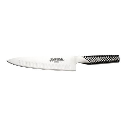 Global G-61 20cm Fluted Cooks Knife