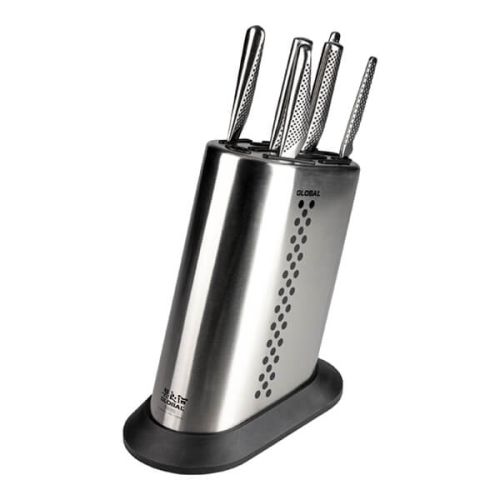 Global G-836KBIA Knife Block Set with 6 Knives