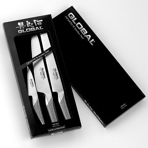 Global G-937 3 Piece Kitchen Knife Set
