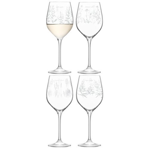LSA Royal Botanical Gardens Kew White Wine Glass 450ml Assorted Set of 4