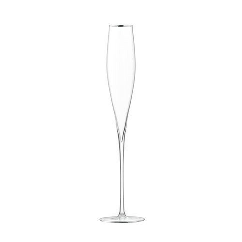 LSA Celebrate Platinum Champagne Flute 200ml Set Of 2