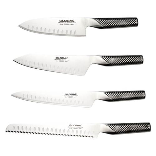 Global Exclusive 4 Piece Fluted Everyday Knife Set (G-64, G-66, G-67, G-68)