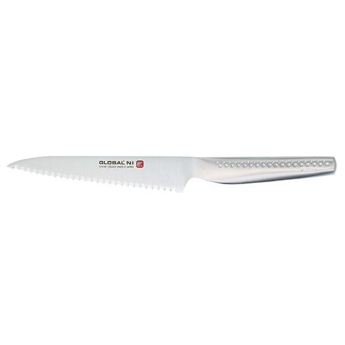 Global NI 12cm Flexible Serrated Utility Knife