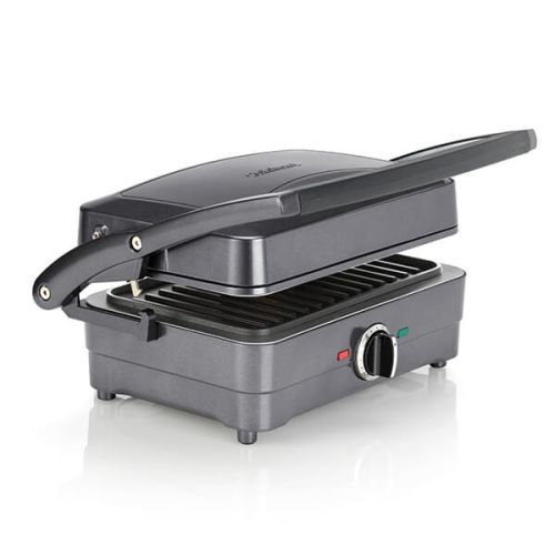 Cuisinart Style Collection 2-in-1 Grill & Sandwich Maker Midnight Grey