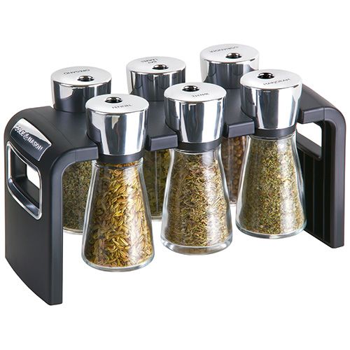 Cole & Mason Herb & Spice Rack 6 Jar (Includes Spices)