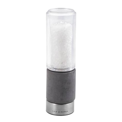 Cole & Mason Precision+ Stemless Regent Concrete Clear Salt Mill