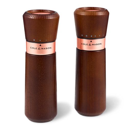 Cole & Mason Lyndhurst Chestnut Rose Gold Ash Inverta Precision MIll Gift Set