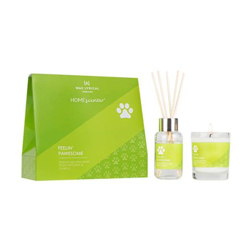 Wax Lyrical Homescenter Feeling Pawsome Candle & Reed Diffuser Gift Set