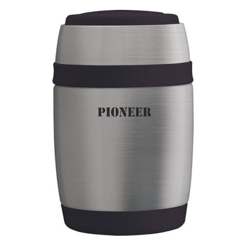 Pioneer 480ml Food Flask with Spoon Stainless Steel