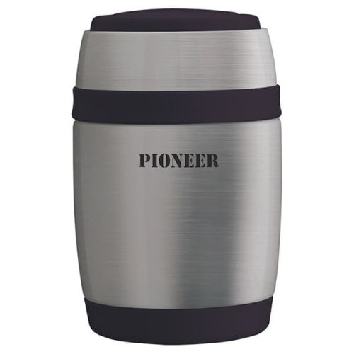 Pioneer 580ml Food Flask with Spoon Stainless Steel