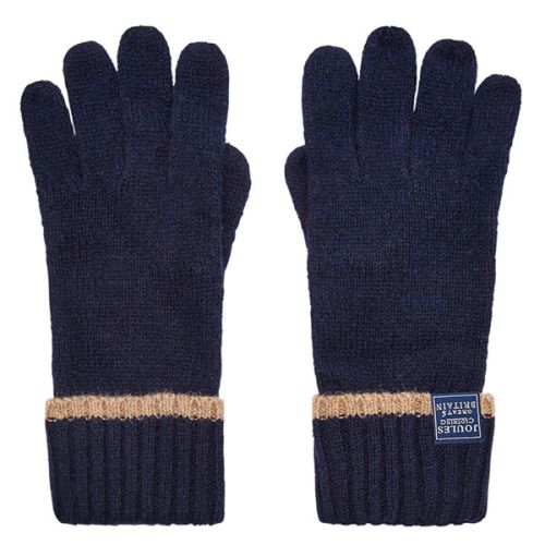 Joules Huddle Knitted French Navy Gloves