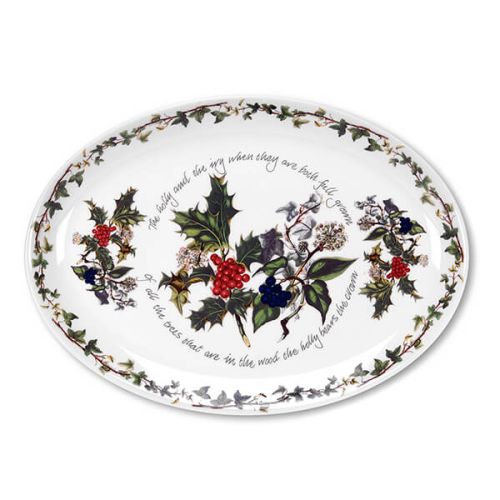 Portmeirion The Holly & The Ivy Oval Platter
