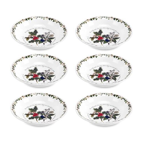 Portmeirion The Holly & The Ivy Set of 6 Pasta Bowls