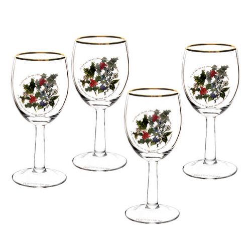 Portmeirion The Holly & The Ivy Set of 4 Wine Glass