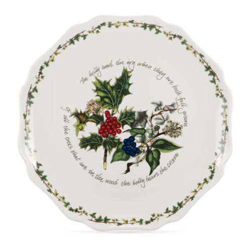 Portmeirion The Holly & The Ivy Scalloped Platter