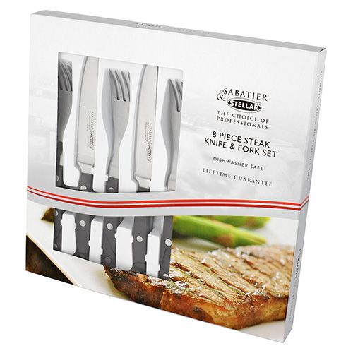 Stellar Sabatier Steak Fork & Knife Set