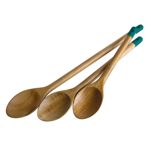 Jamie Oliver Set of 3 Atlantic Green Wooden Spoon Set