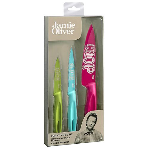 Jamie Oliver Funky 3 Piece Knife Set
