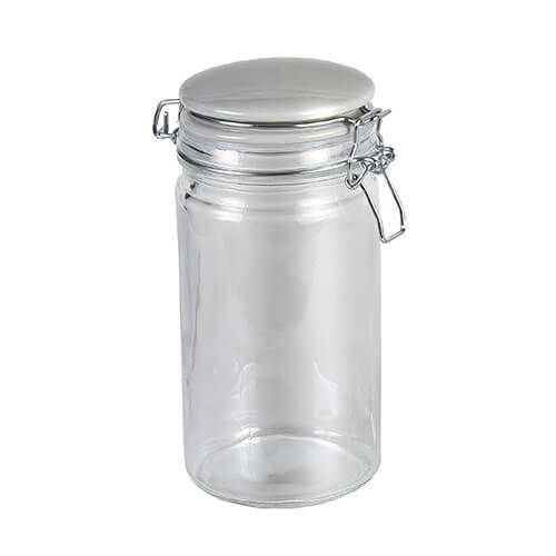 Jamie Oliver Medium Pop Top Storage Jar, White Lid