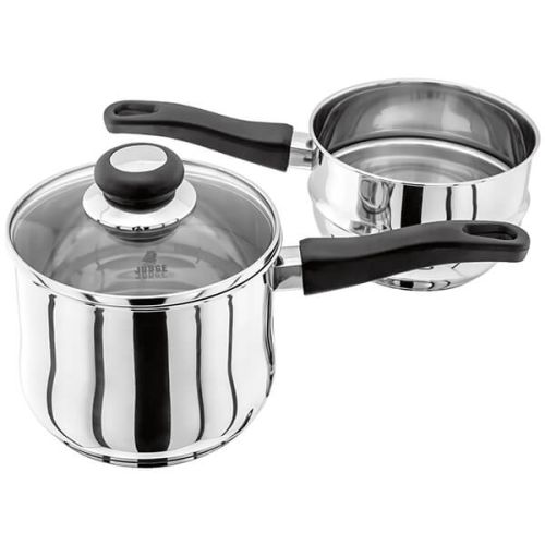 Saucepan with Lid in Stainless Steel in Various Judge Vista Milk Pan Porringer 