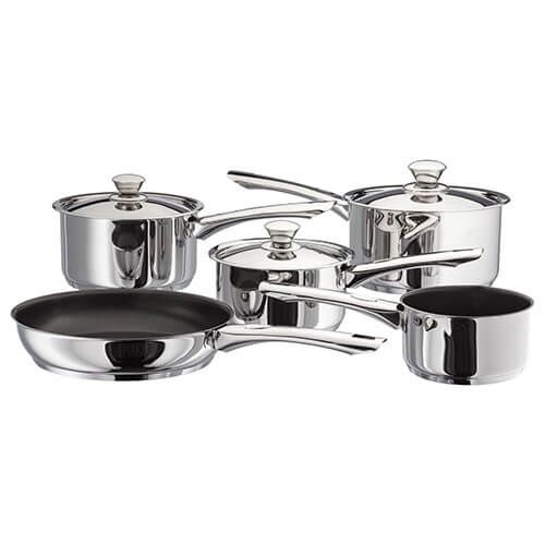 Judge Platina Stainless Steel Non-Stick 14cm Milk Pan "Suitable for Induction" 
