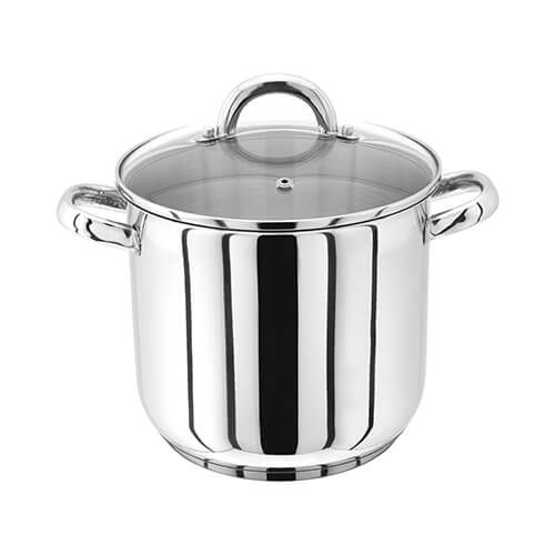 Judge 20cm Stainless Steel Stockpot With Vented Glass Lid, 5 Litre
