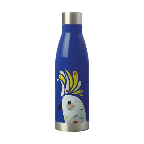 Maxwell & Williams Pete Cromer 500ml Double Walled Water Bottle Cockatoo