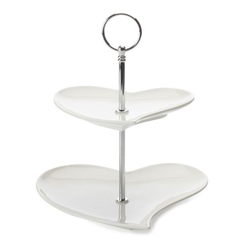Maxwell & Williams Amore Hearts 2 Tier Cake Stand
