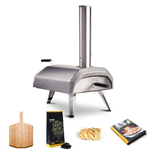 Ooni Karu Wood and Charcoal-Fired Portable Pizza Oven Starter Bundle