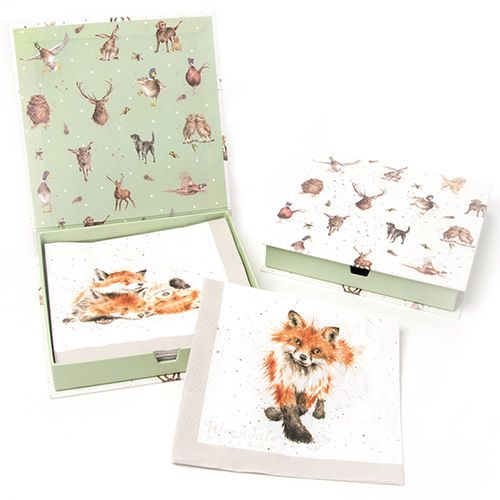 Wrendale Designs The Afternoon Nap Pack Of 20 Napkins Boxed