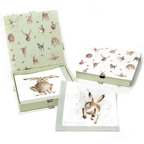 Wrendale Designs Hare-Brained Pack Of 20 Napkins Boxed