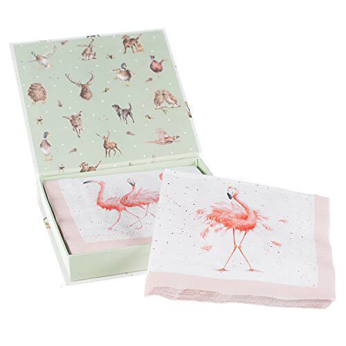 Wrendale Designs Pretty in Pink Pack Of 20 Napkins Boxed