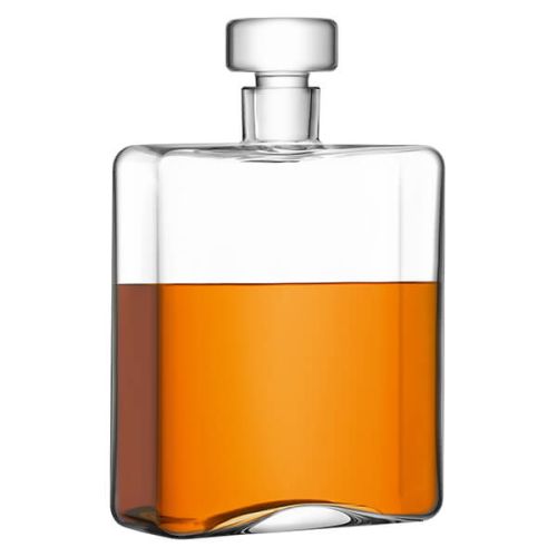 LSA Cask Whisky Oblong Decanter 1L Clear