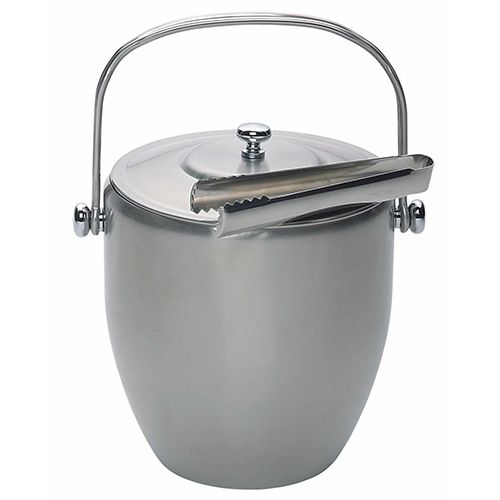 BarCraft Stainless Steel Ice Bucket & Tongs