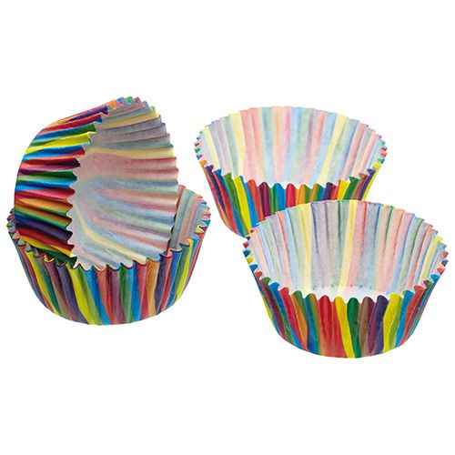 Sweetly Does It Pack of Sixty Jazzy Stripe Cake Cases