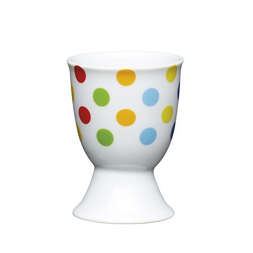 KitchenCraft Bright Spots Porcelain Egg Cup