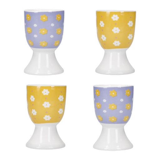 KitchenCraft Set Of 4 Egg Cups Soleada Floral