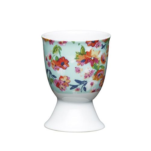 KitchenCraft Floral Tropics Porcelain Egg Cup