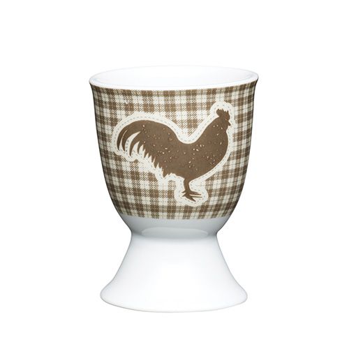 KitchenCraft Textured Hen Porcelain Egg Cup
