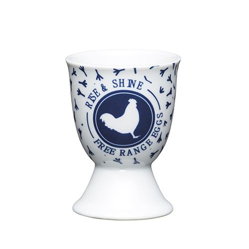 KitchenCraft Traditional Blue Hen Porcelain Egg Cup