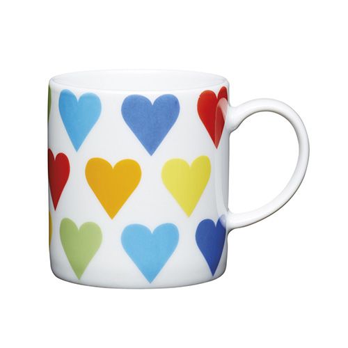 KitchenCraft Hearts Porcelain Espresso Cup
