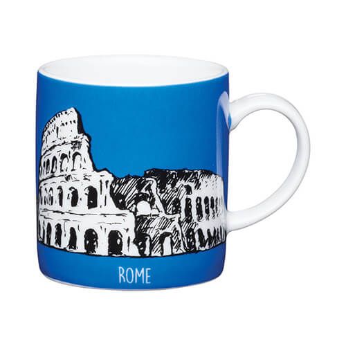 Kitchen Craft Rome Blue Porcelain Espresso Mug
