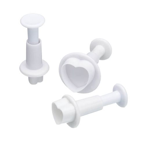 Sweetly Does It Set of Three Heart Fondant Plunger Cutters