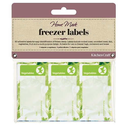 KitchenCraft Home made Pack of Sixty Assorted Freezer Labels