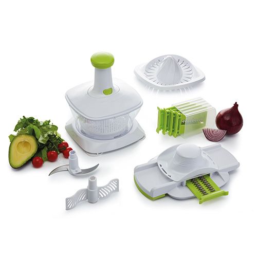 KitchenCraft Healthy Eating Five in One Manual Food Processor