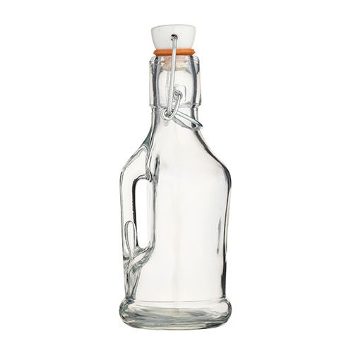 Home Made 210ml Glass Bottle with Handle