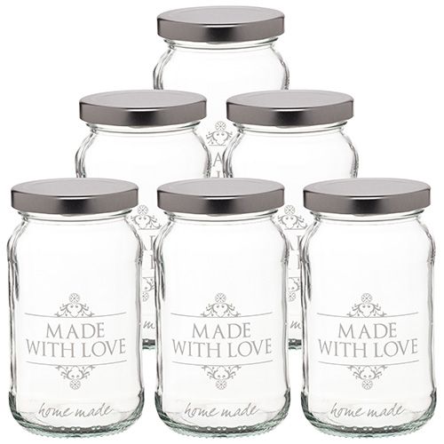 Home Made Made With Love  Set Of 6 Jars