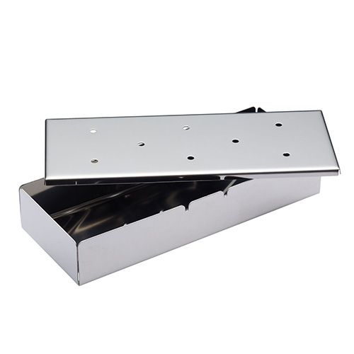 KitchenCraft Stainless Steel 22cm Wood Chip Smoker Box